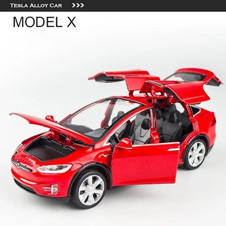 1:32 Tesla Model X Model 3 Model S Model Y Metalliauto Diecast Leluleluauto Ääni ja valo Lapsilelu Lelut Pojalle Lelut