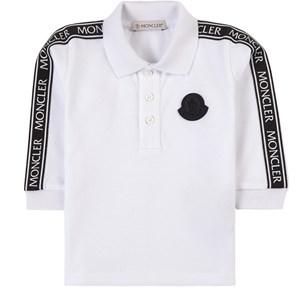 Kids - Moncler White Logo Polo Shirt 18-24 months - Tops - 18-24 months - White - Junge