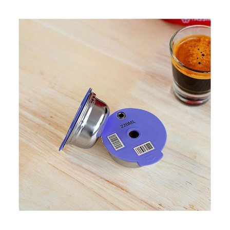 Kaffekapslar för maskin Återfyllningsbara filterkapslar Silikonlock Ersättning 200ml Espresso