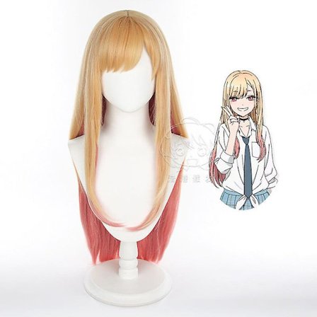 Dressing docka förälskad kvinnlig ägare kitagawa sea dream cos peruk gradient