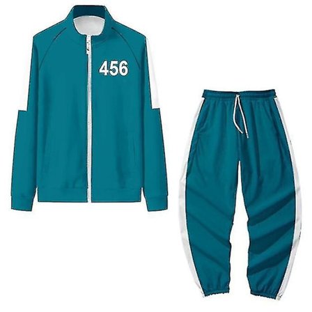 Squid Game Hoodie Tracksuit Set Halloween Party Kostym_h 456