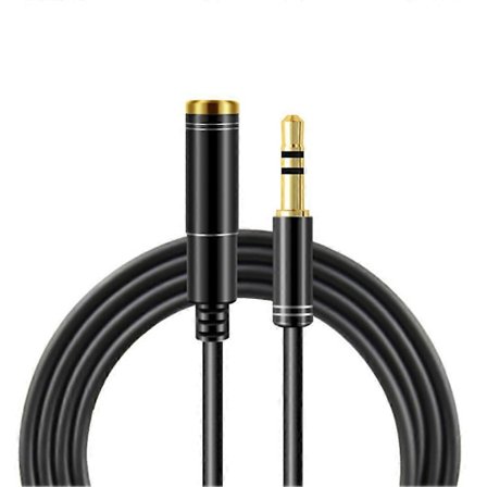 1/2/3m Han- till Hon-kabel 3,5 mm Audio Aux Hörlurskabel Förlängningsstereo (FMY)