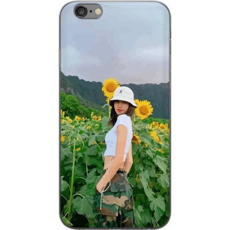 Kompatibelt Mobilskal till Apple Apple iPhone 6 Plus Lisa Blackpink Solrosor K-pop Idol
