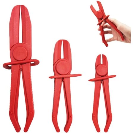 3 stk slangklemmetenger for drivstoffslanger, bensinslanger, radiator