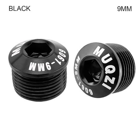 2stk Cykel Pedal Cover Cykel Pedal Reparation SORT 9MM