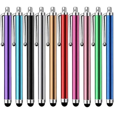 Stylus Pen [10 stk.] Universal Kapacitiv Touch Screen Penne til Tablets, iPad Mini, iPad Pro, iPad Air, Smartphones - Flere Farver