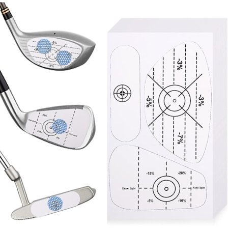 100 stk. Golf Impact Tape Selvlærende Justeringsstokke Golf Sweet Spot Og Konsistensanalyse (FW)