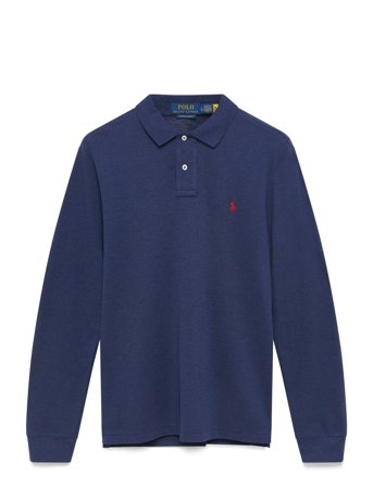 Polo Ralph Lauren Custom Slim Fit Mesh Polo Shirt - Blue - M