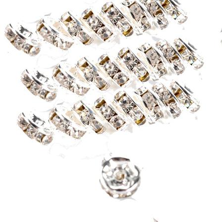 8 Mm Rhinestones Pärlor 60 St Rondeller