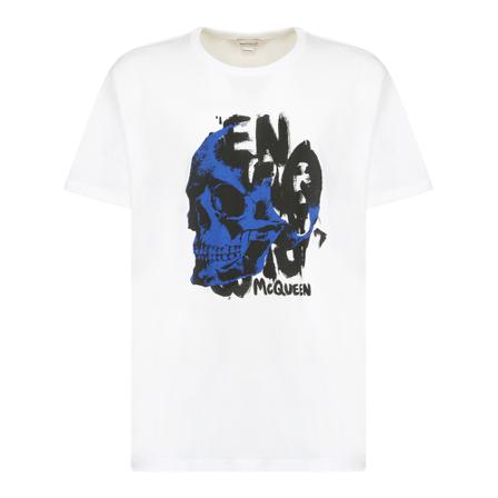 Alexander McQueen T-Shirts Hvid, Herre