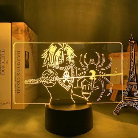 Anime 3D-lampa Killua Hunter X Hunter Killua LED-ljus Hxh LED-nattlampa Present Akryl Neon Söt Barnkammarens DekorationBD0004