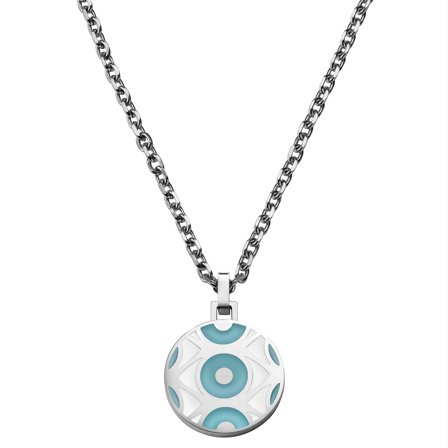 Evil Eye | Colar Prateado e Azul Bebé for Men