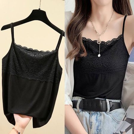 Damer Enfärgad Väst Top Strappy Tank Tops