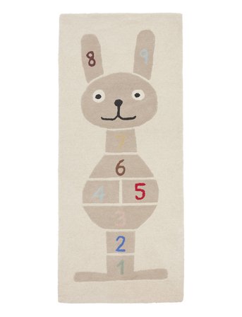 Rabbit Hopscotch Rug Patterned OYOY MINI