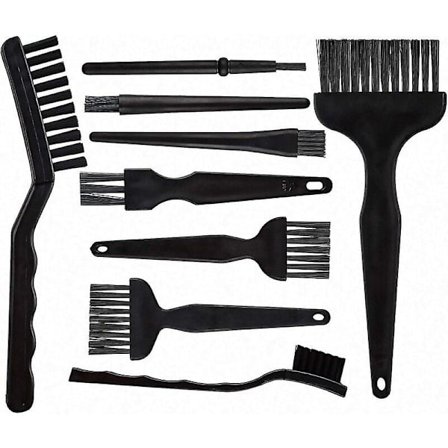 9 st Elektronisk Rengöring Tangentbord Borstar Kit med Borstar Dammborste Rengöring Nylon Borste för Kamera Tangentbord Monitor