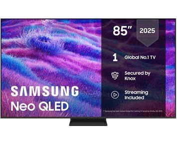 Samsung-TQ85QN80FAUXXC-Samsung 85" QN80F 4K Neo QLED Mini LED Smart TV-Tv-75 tommer og større