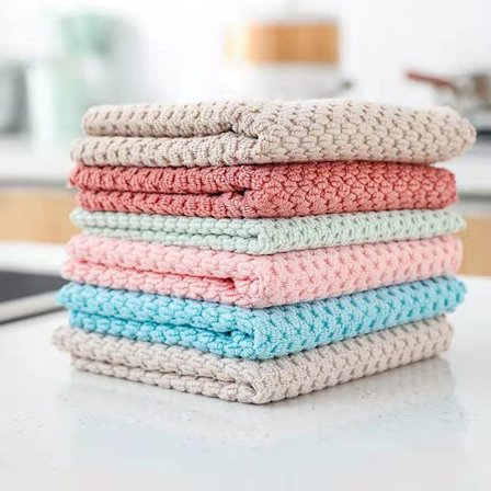 Multifunksjonelle mikrofiber rengjøringskluter for bad, hjem, kjøkken