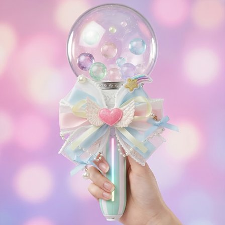 Säädettävät K Lightstick -rusettitarvikkeet sydännauhalla ja -narulla - Yhteensopiva kaikkien valotikkujen kanssa, muovi-/kangasmateriaalista K-