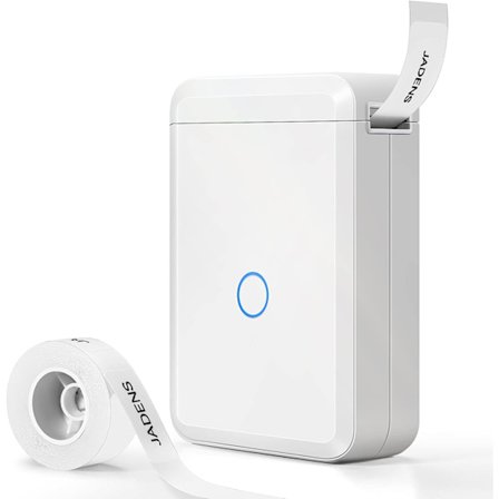 Etikettmaskin med tape, bærbar Bluetooth-termisk etikettprinter