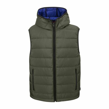 Fay, Quilted hooded waistcoat Groen, Heren, Maat:M