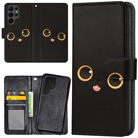 Samsung Galaxy S24 Ultra - Lommebok Deksel Cat