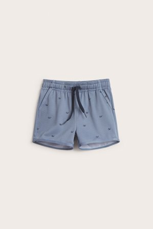 Newbie | Badeshorts med små fisker | Blå