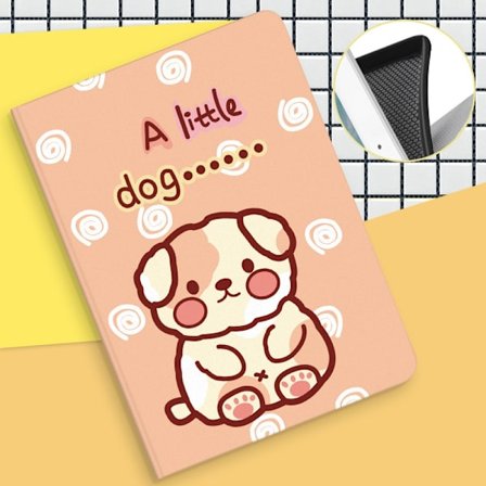 Stilig deksel for iPad 2024 Pro 11" Søt Valp Silikon