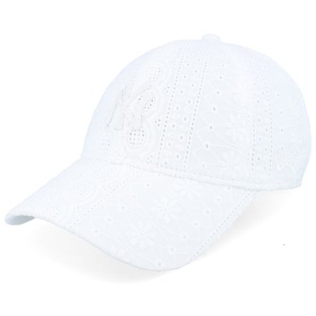 New Era - MLB Vit unconstructed Keps - New York Yankees Womens Broderie 9TWENTY White Dad Cap @ Hatstore