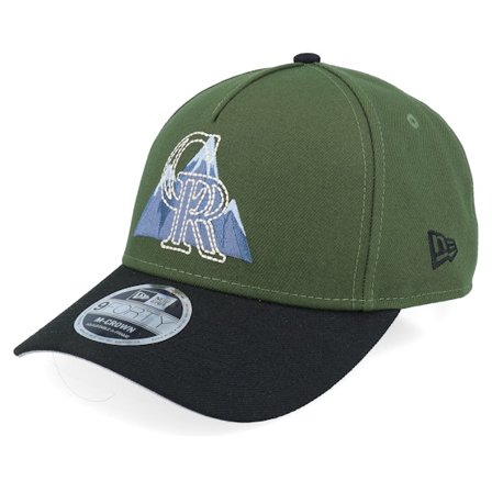 New Era - MLB Green adjustable Czapka Z Daszkiem - Colorado Rockies City Feature M-Crown Green/Black A-frame Adjustable @ Hatstore