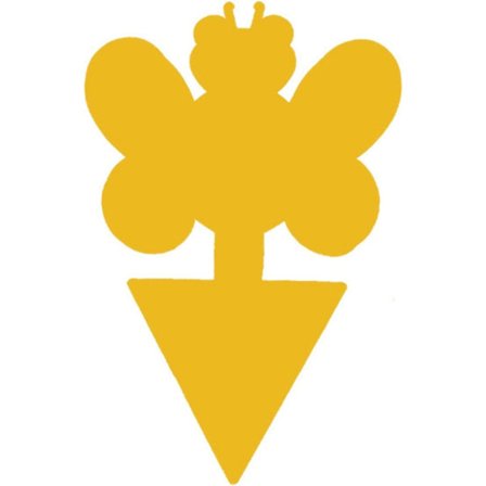 50 insektfeller, dobbeltsidige lim klistremerker vanntette gule anti-mygg planter fluefanger klistremerker for hage plante blomst frukt