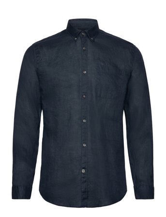 Pure Linen L/S Shirt Navy Lindbergh