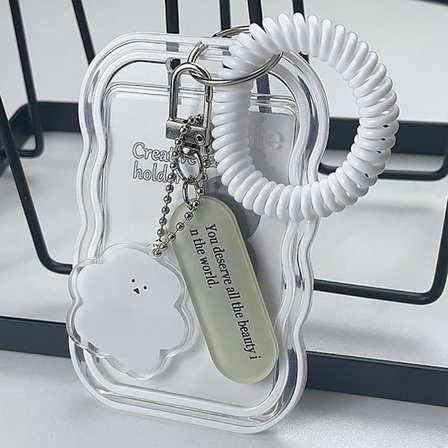INS Cloud Shape Kpop Foto Kort Holder 3 Tommer Login Holder