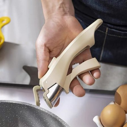 Aftagelig hvid grydehåndtagsklemme Universal grydehåndtagserstatning til alt kogegrej (hvid)