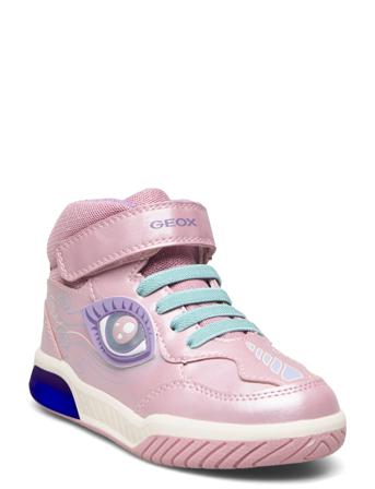 J Inek Girl Høye Sneakers Rosa GEOX*Betinget Tilbud