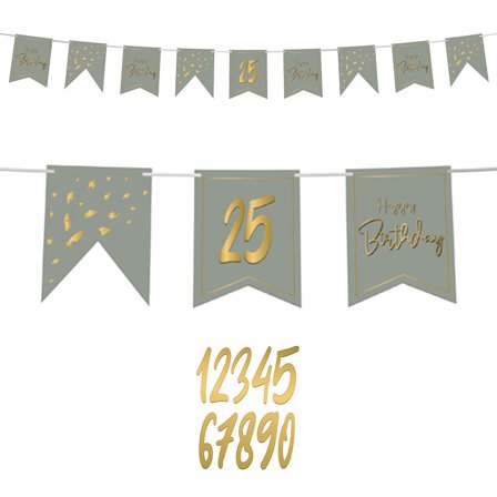 Flaggirlang DIY med Stickers Golden Dawn
