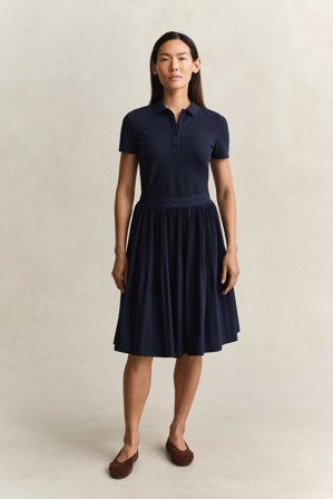 GANT Damen Faltenrock (40) Marineblau