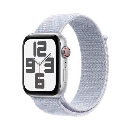 Apple Watch SE 44mm GPS+4G 2.Gen Sport Loop Silver/Blue Cloud