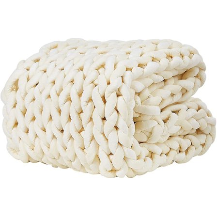 Kølende Strikket Vægtblanket, Håndlavet Chunky Strikket Vægtblanket