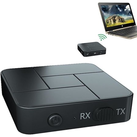 Sininen Bluetooth-sovitin televisioon, pieni langaton Bluetooth-äänenlähetin