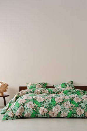 Jotex - Bold Dynetrekksett Dobbeltseng Grønn/multi - FIORI - Kjøp Dobbeltseng hos Jotex