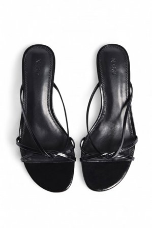 NA-KD Kitten-Heels mit Riemchen - Schuhe mit Absatz - Schwarz - EU 40