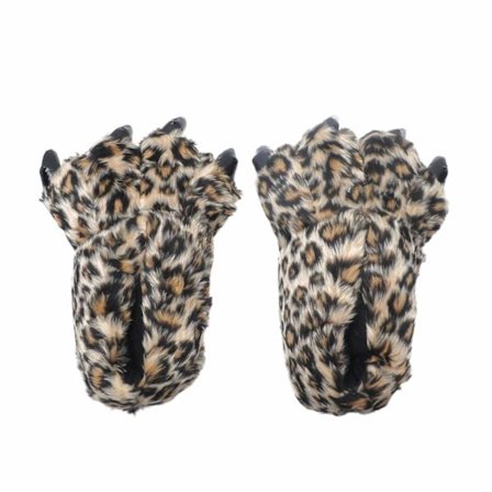 Pote Tøfler Plys Dyr Kostume Pote Støvler Hjem Komfort Pels Tøfler Voksen One Size Passer Alle (36-42 Størrelser)