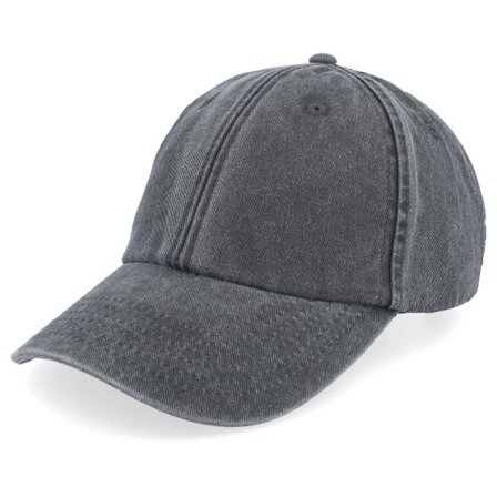 Beechfield - Svart unconstructed Keps - Vintage Washed Black Dad Cap @ Hatstore
