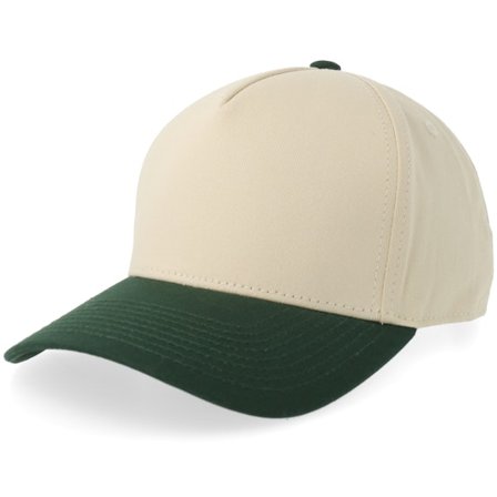 Equip - Beige adjustable Cap - "Stone/Forest Green A-frame Adjustable " @ Hatstore