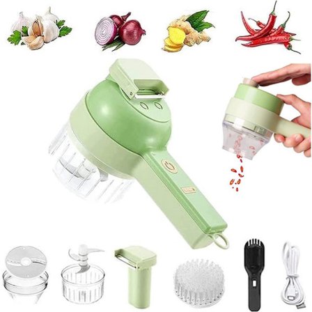 Food Chopper - Elektrisk grønnsakskutter - Elektrisk mini blender - Grønnsakskutter - Food Chopper