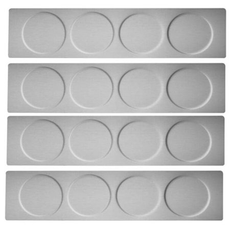 Magnetisk krydderiglas holder rustfrit stål belægning base magnetisk krydderiglas base