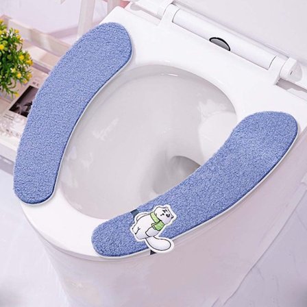 Toalettsetetrekk Plysj vintermatte 4 4