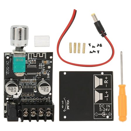 Bluetooth 5.0 Digital Effektforsterkerkort Mini Stereo Forsterkermodul med Bryter og Justerbart Volum