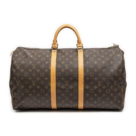 Louis Vuitton Vintage, Pre-owned Bag Bruin, Dames, Maat:ONE Size,Canvas