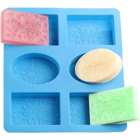 Silikoninen saippuamuotti, saippuamuotti, silikonimuotit, pannut, kakut, suklaa, keksit, saippua, tee-se-itse askartelu